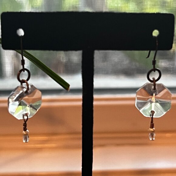 Crystal drop earrings - Picture 1 of 6